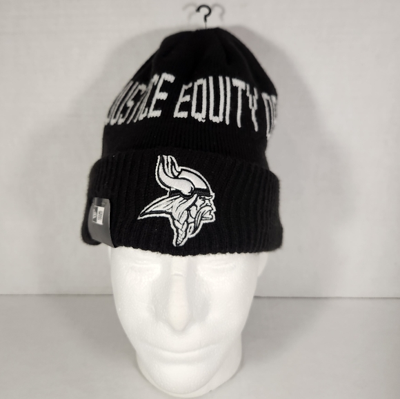 NWT Men's Minnesota Vikings New Era Team Social Justice Cuffed Beanie - Picture 2 of 8